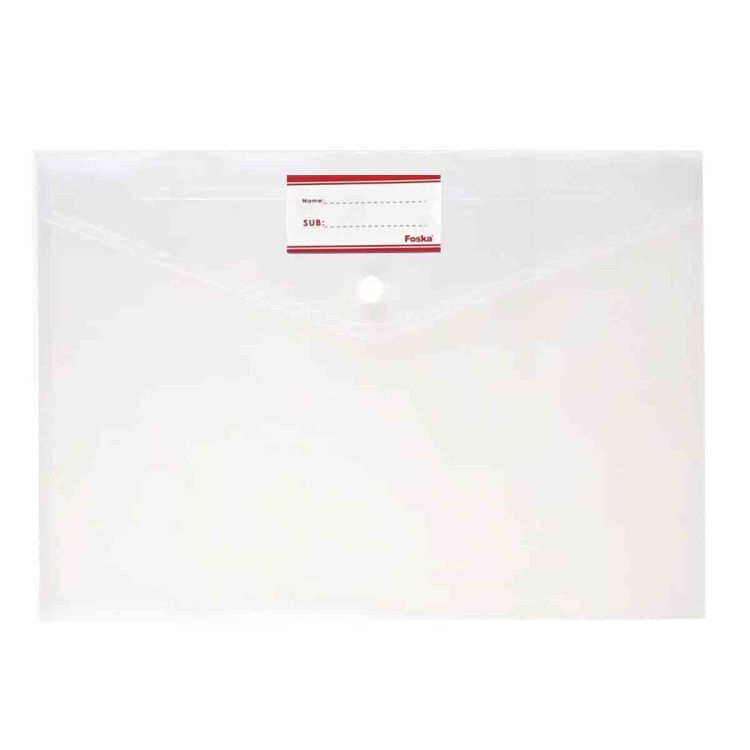 Kirpalani's N.V. - Foska A4 Document Folder Transparent 32x23.5 cm ...