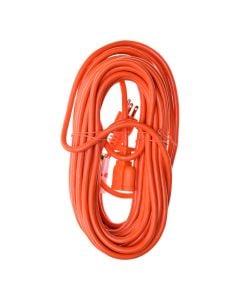 BestValue Flat Plug Extension Cord Orange 15 m E33202