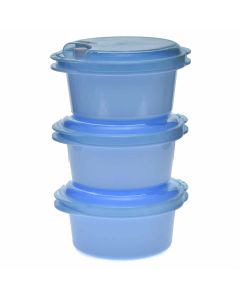 Plastic Container With Lid 3 Pieces