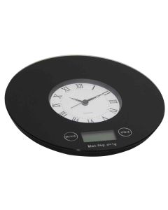 Digital Kitchen Scale With Quartz Clock 5KG