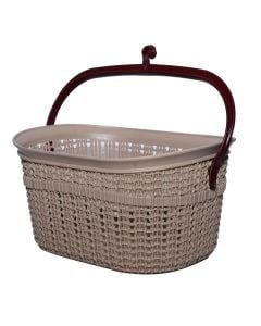 Plastic Peg Basket With Handle 23x18x12cm