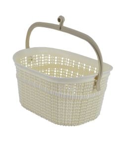Plastic Peg Basket With Handle 23x16x12cm