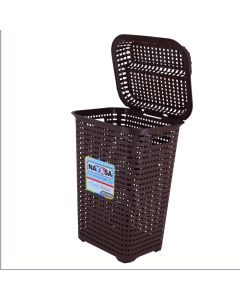Nayasa Plastic Laundry Basket With Lid 39x31x62.5cm
