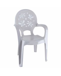 Plastieken Kinderstoel Wit 36.5x27x59 cm