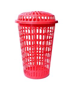Nayasa Plastic Laundry Basket With Lid 46x61 cm