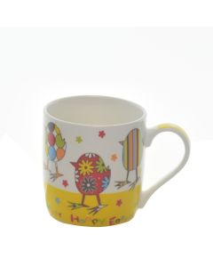 Porcelain Mug With Happy Easter Print 9x9.5 cm