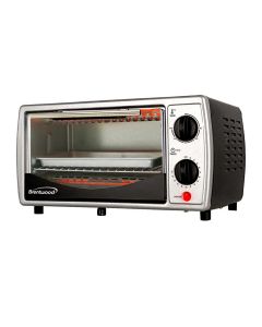 Brentwood Stainless Steel Toaster Oven Black 800 watt TS-345B
