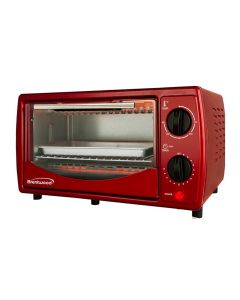 Brentwood Stainless Steel Toaster Oven Red 800 watt TS-345R