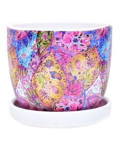 Porcelain Flowerpot 14x12.5 cm