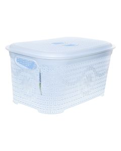 Asude Plastic Storage Basket with Lid Rectangular 53x34.5x26.5 cm ASD167