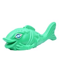 Green Leaf Plastic Piggy Bank Fish Shaped 33x11 cm