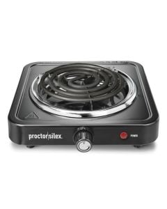 Proctor Silex Single Electric Cooktop Black 1200 watt PS-34105