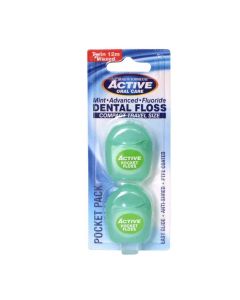 Beauty Formulas Active Oral Care Dental Floss Mint 2 Pieces 2 m