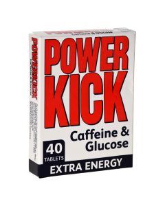 Vitamin store Powerkick Caffeine & Glucose Tablets 40 Pieces