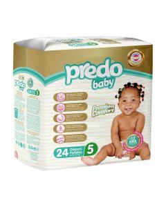 Predo Baby Disposable Diapers 5 Junior 11-25 kg 24 Pieces