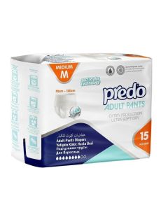 Predo Adult Disposable Diapers Size M 15 Pieces