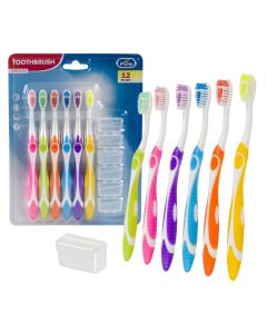 All Pure Toothbrush with Cover Set Medium 12 Pieces 57823