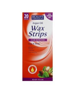Beauty Formulas Argan Oil Legs and Body Wax Strips 20 Stuks