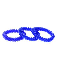 Spiraal Haarband Set Blauw 3 Stuks