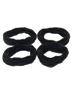 Elastische Haarband Set Zwart 4 Stuks