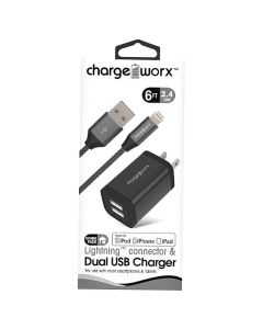 Chargeworx Lightning USB Kabel 1.8 m