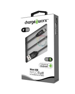 Chargeworx Micro USB Sync & Charge Cable 1.8m