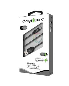 Chargeworx Micro USB Sync & Charge Cable 3m