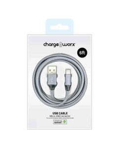 Chargeworx Micro USB Cable 1.8m