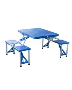 Folding Picnic Table Set With 4 Chairs