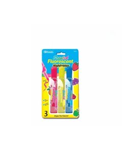 Bazic Scented Fluorescent Highlighter 3 Pieces