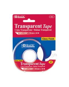 Bazic Transparent Tape With Holder 0,019x33 m