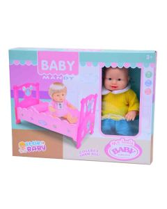 Baby Doll And Bed Play Set 7 Pieces