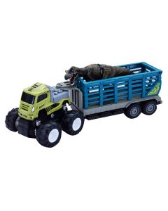 Toy Truck with Trailer and Animal 25.5x6.5x7.5 cm