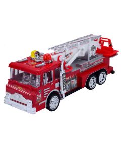 Brandweerwagen met Licht en Geluid 23.5x7x6.5 cm