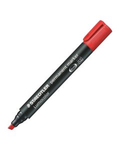 Staedtler Permanent Marker with Chisel Tip Red