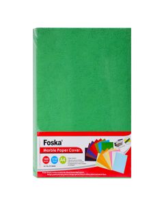 Foska A4 Marble Cardboard Cover Green 210 GSM 100 Sheets