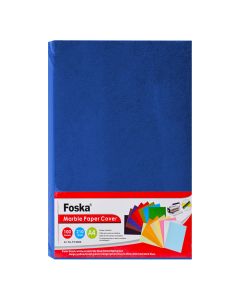 Foska A4 Marble Cardboard Cover Dark Blue 210 GSM 100 Sheets