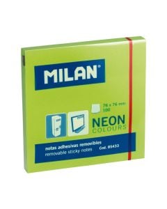 Milan Memoblaadjes 100 Vellen Groen 7.6x7.6 cm 85433