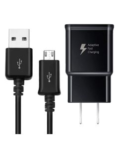 Samsung Adaptive Fast Charger Micro USB naar USB Kabel Zwart SAMSUNG-S7