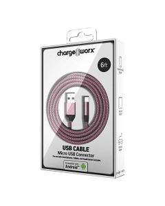 Chargeworx Micro USB Cable Rose Gold CHA-CX4855RG