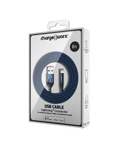 Chargeworx Lightning USB Kabel Blauw CHA-CX4858BL