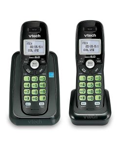 Vtech Cordless Phone with 2 Handset Black CS6114-2 BLK