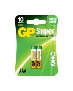 GP AAA Super Alkaline Battery 1 volt 2 Pieces GP24A-2UE2