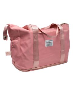 Polyester Travel Bag Pink 39x17x32 cm
