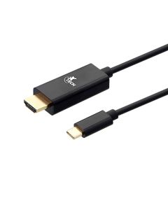 Xtech USB Type-C Male naar HDMI Male Kabel Zwart 1.8 m XTC-545