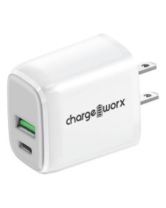 Chargeworx USB-C & USB Wandoplader Wit CX3097WH