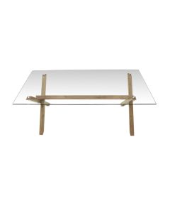 Coffee Table With Glass Tabletop 852-SM0022-11