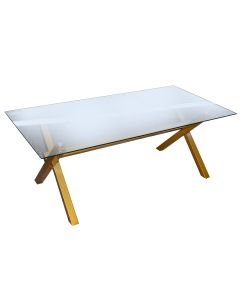 Coffee Table With Glass Tabletop 852-SM0022GD
