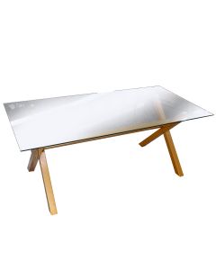 Coffee Table With Glass Tabletop 852-SM0022RS