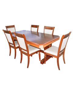 Dining Set with 6 Chairs 3D-CORINNA-6
